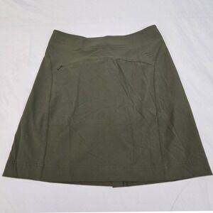 Kathmandu A Line Skirt Women 8 Olive Green Technical Outdoor Travel Hiking
